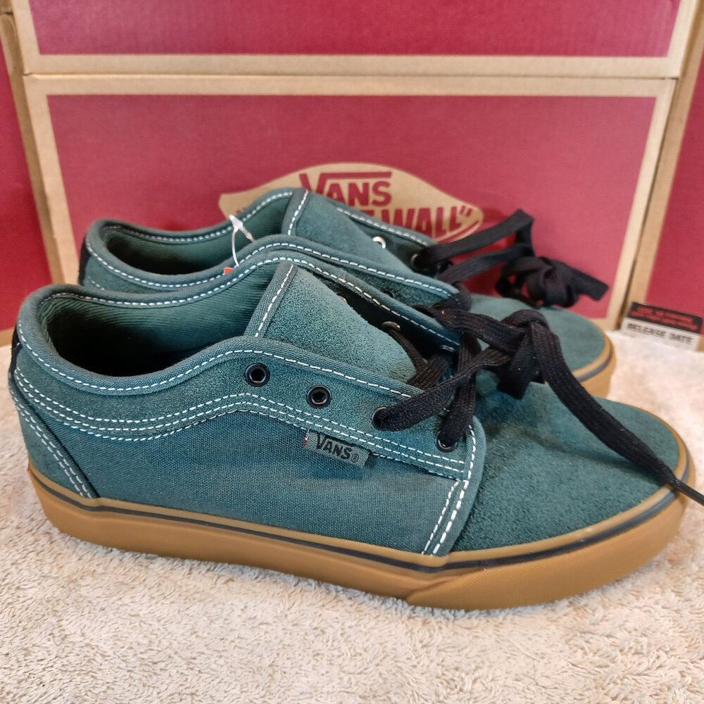 Vans Men's 5/Women's 6.5 Chukka Low Pro Green Trekking/Gum Soles [VN0A38CGHBY]